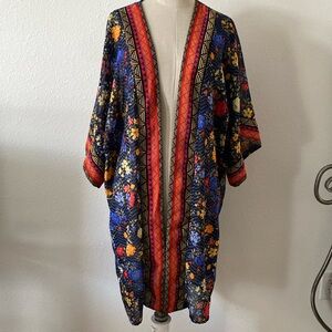 Multi colored kimono